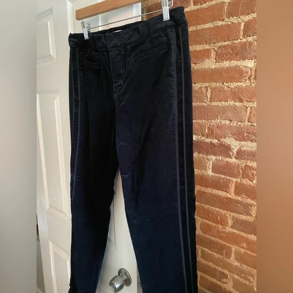Loft Modern Velvet Tuxedo Pants - Picture 2 of 11